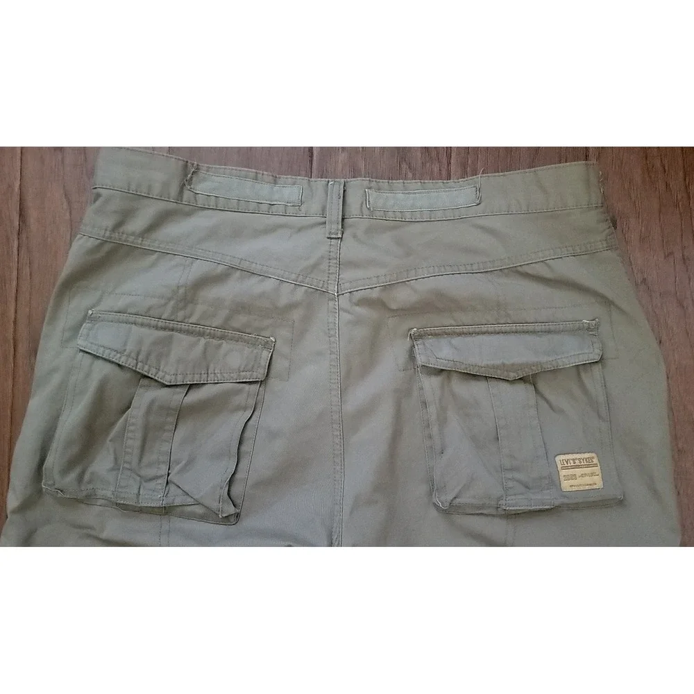 VTG Levi Sykes Men's Let There Be Cargos Pockets Chino Pants Sz 36x33 See Desc - Picture 9 of 10